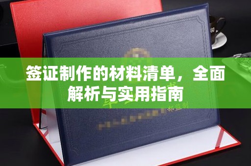 麦积签证制作的材料清单，全面解析与实用指南