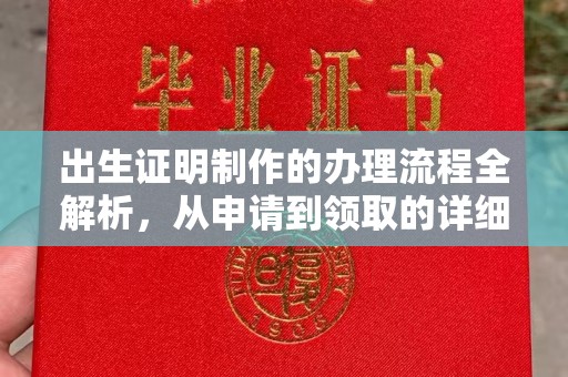麦积出生证明制作的办理流程全解析，从申请到领取的详细指南