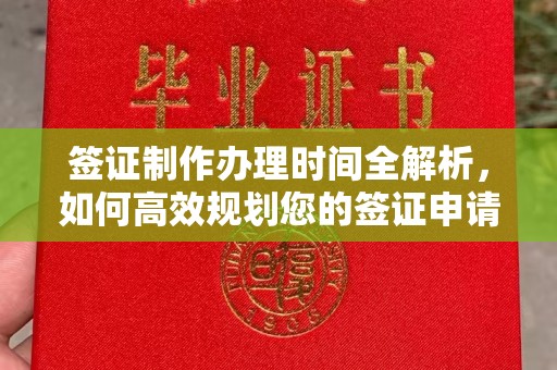 麦积签证制作办理时间全解析，如何高效规划您的签证申请流程