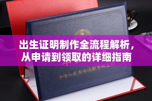 麦积出生证明制作全流程解析，从申请到领取的详细指南