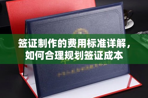 麦积签证制作的费用标准详解，如何合理规划签证成本